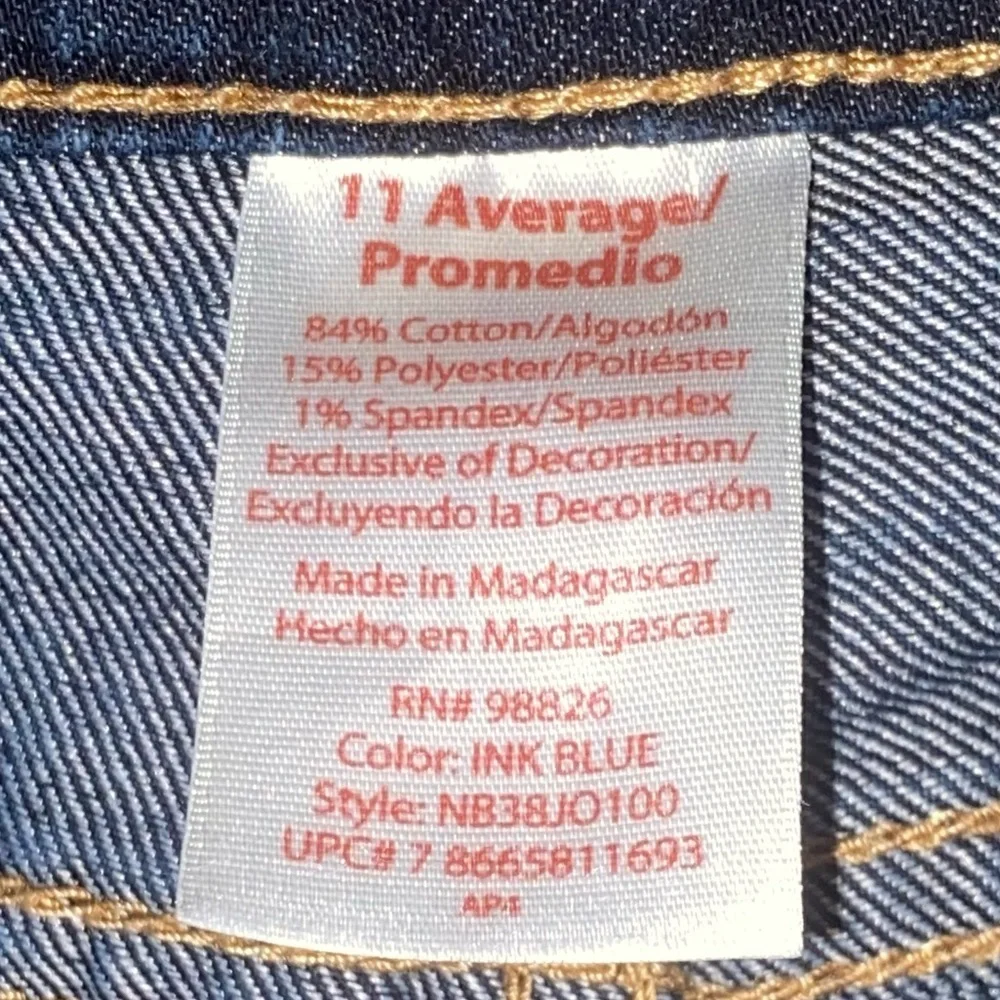 No Boundaries Denim Women’s Juniors Dark Blue Wash Mid Rise Bootcut Jeans Sz 11 - Picture 4 of 16